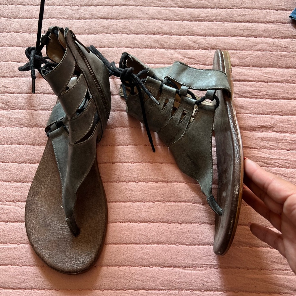 Women's Grey Gladiator Sandals